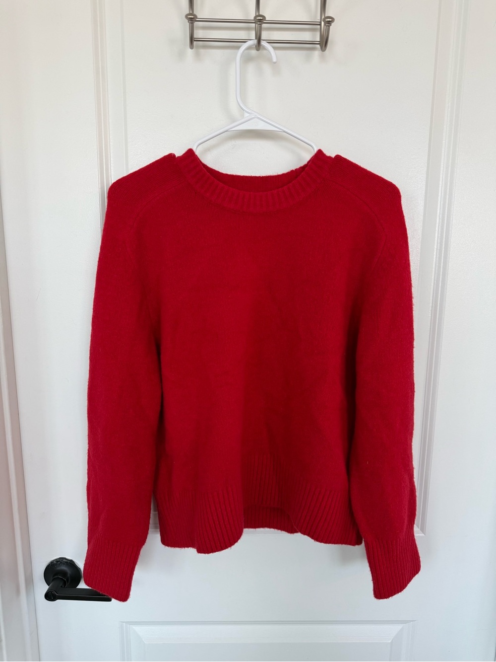 Abercrombie & Fitch Red Crewneck Sweater